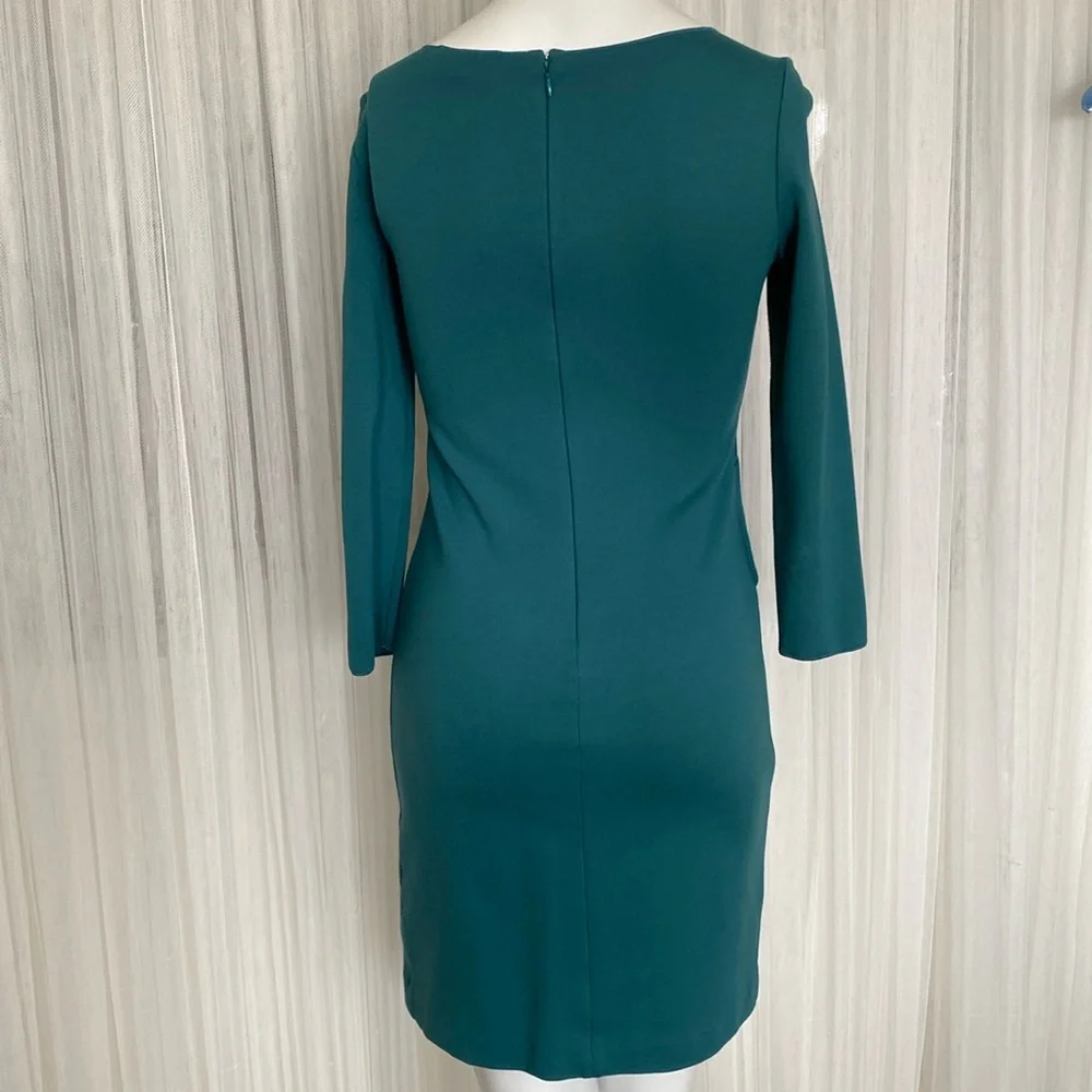 REDUCED! Emporio Armani Made in Italy 🇮🇹 teal green short dress! Very flattering - Picture 3 of 11